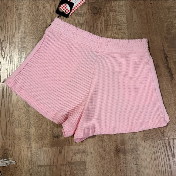 Better Together Pink Waffle Knit Lounge Shorts NWT Size Large - Picture 6 of 7